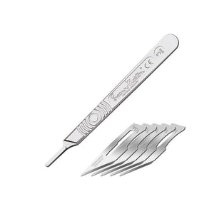 Modelcraft PKN9210 #3 Scalpel Handle &amp;amp; #10A Blades x 5