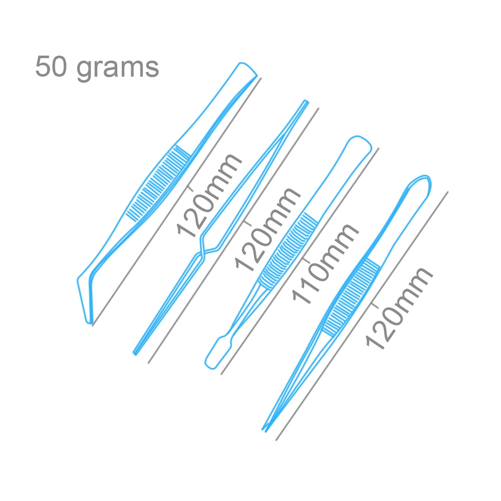Modelcraft PTW5000 4 Pce Stainless Steel Tweezers Set – imagen 2