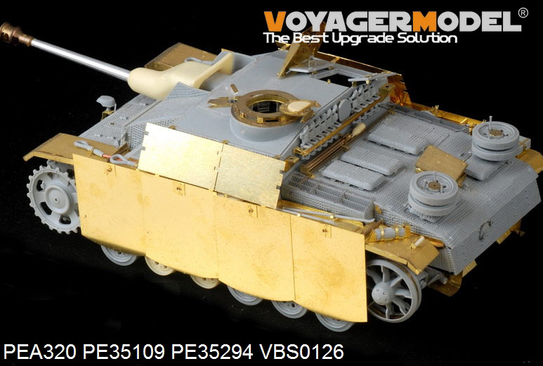 Maquette Voyager PEA320 StuG.III Ausf.G allemand de la Seconde Guerre mondiale, version finale, jupes de blindage latérales pivotantes (pour DRAGON), échelle 1/35 – image 6