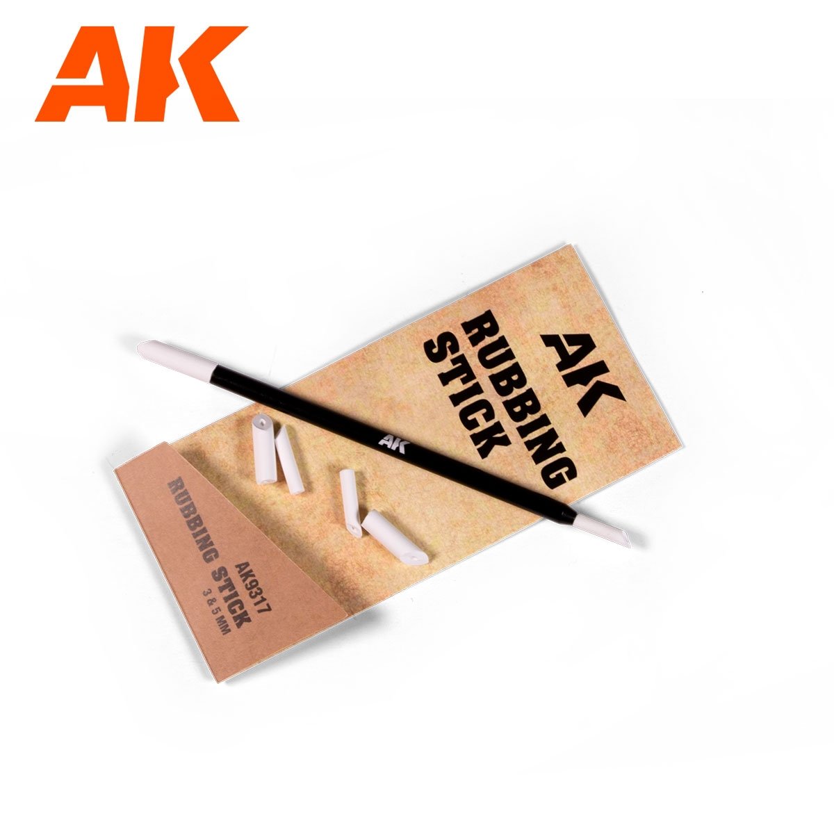 AK Interactive AK9317 RUBBING STICK 3-5MM – Bild 2