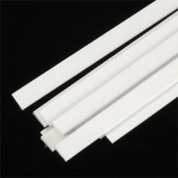 Plastruct 90726 ROD 0.5mm x 3.2mm - 250mm (Styrene White) / 10 pcs.