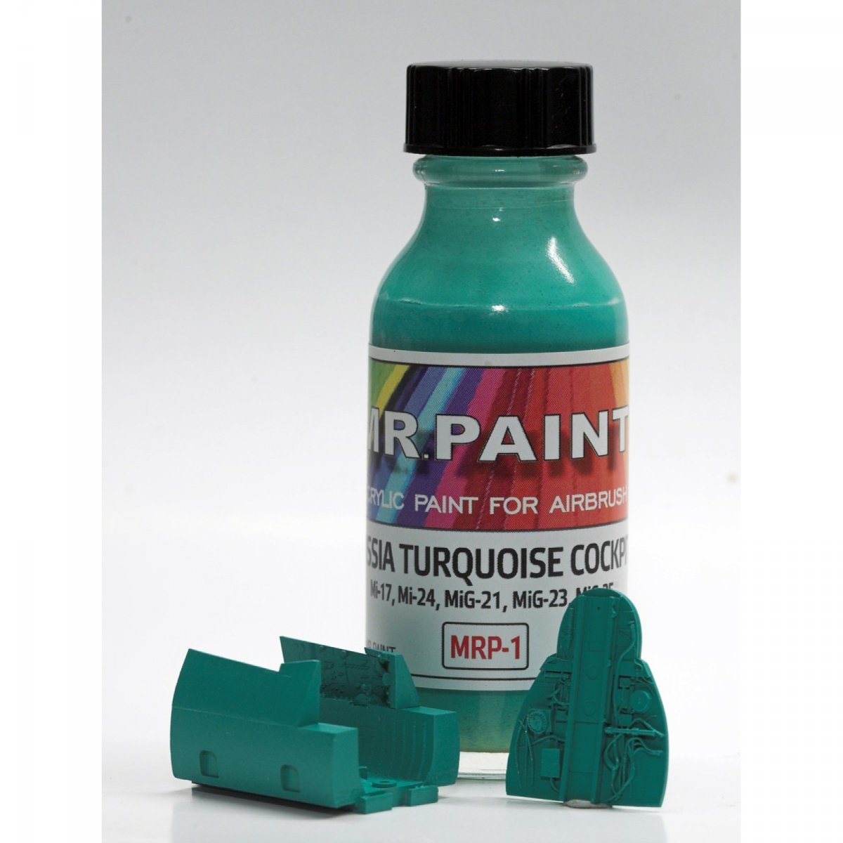 MR. Paint MRP-001 Russia Turquoise cockpit Mi-17/24, MIG-21/23/25/31 30ml – Bild 4