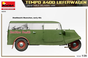 MiniArt 38049 TEMPO A400 LIEFERWAGEN. VEGETABLE DELIVERY VAN 1/35 – zdjęcie 4