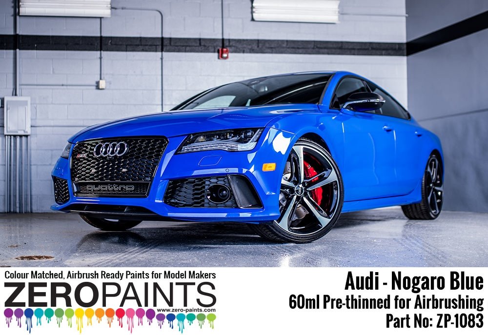 Peinture Zero Paints ZP-1083 Audi RS - Bleu Nogaro 60 ml