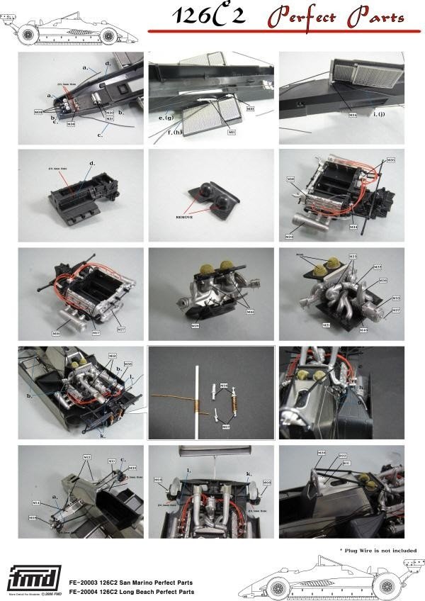 KA Models FE-20003 126C2 SAN MARINO PERFECT PARTS for Fujimi 1/20 – Bild 7