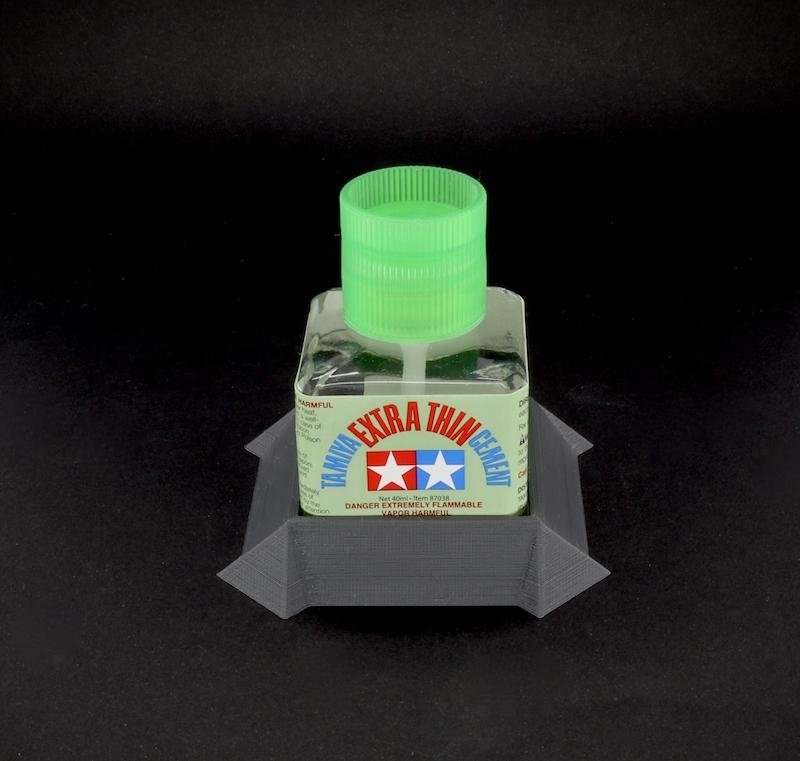 Ultimate Modeling UMP067 Ultimate Glue Bottle Holder (for Tamiya) Gunmetal Gray – image 2