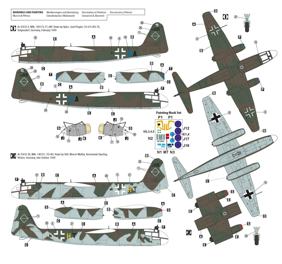 Hobby 2000 48010 Arado 234 B-2 Fin de guerre 1/48 – image 3