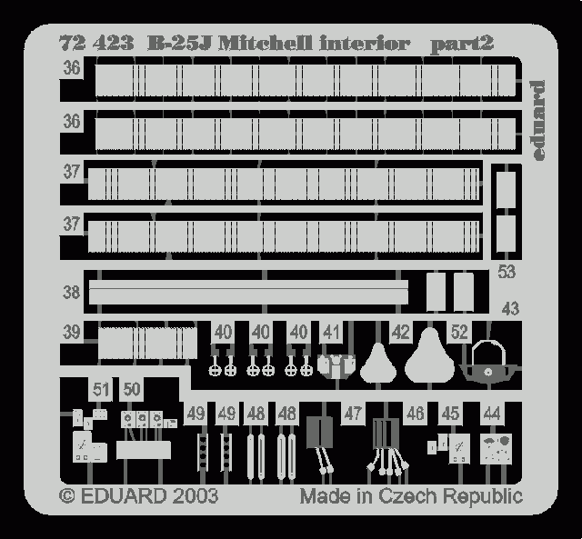 Eduard BIG7201 B-25J 1/72 HASEGAWA – image 6