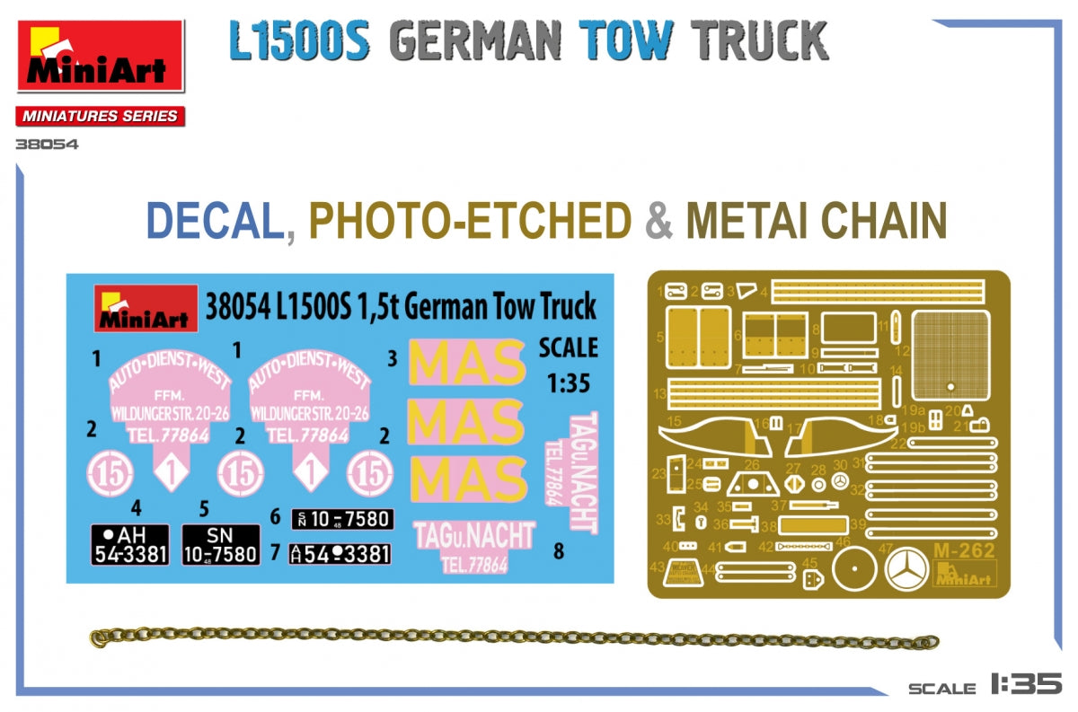 MiniArt 38054 L1500S GERMAN TOW TRUCK 1/35 – zdjęcie 3