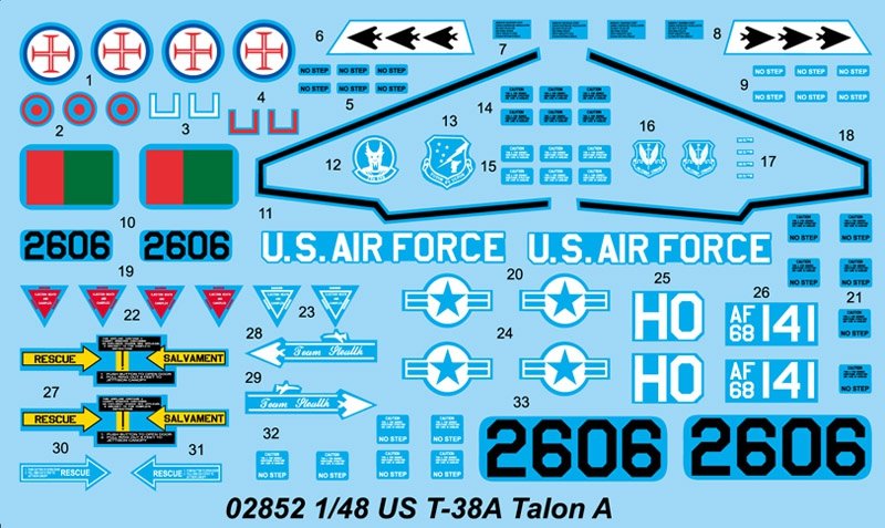 Trumpeter 02852 T-38A Talon 1/48 – Bild 3