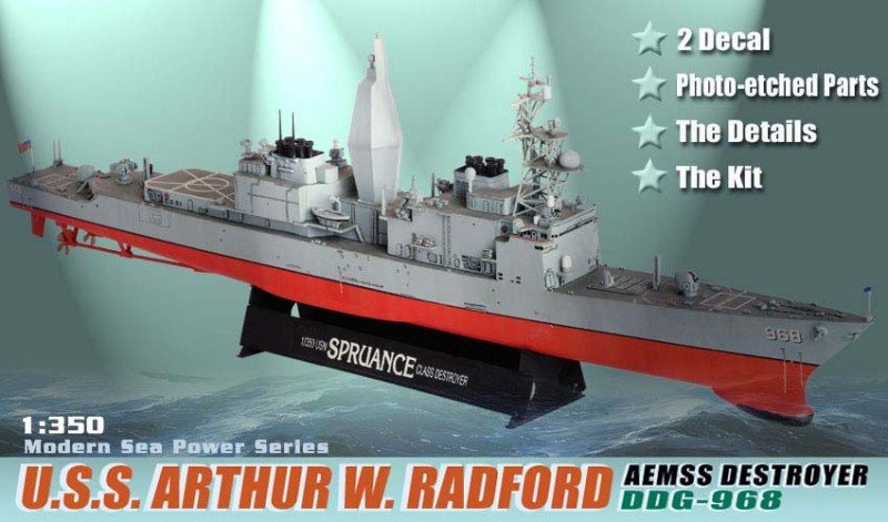Dragon 1018 U.S.S. Arthur W Radford Aemss 1/350 – zdjęcie 2