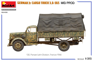 Miniart 35456 GERMAN 3T CARGO TRUCK 3,6-36S MID PROD 1/35 – Bild 12