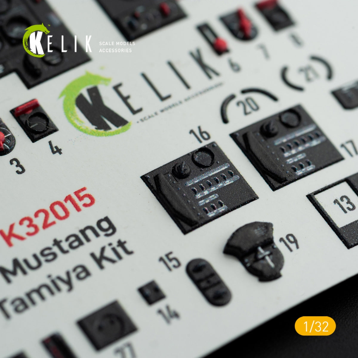 KELIK K32015 P-51D MUSTANG - INTERIOR 3D DECAL FOR TAMIYA KIT 1/32 – zdjęcie 7