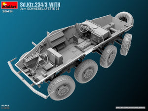 MiniArt 35431 Sd.Kfz.234/3 With 2cm Schwebelafette 38 1/35 – immagine 9