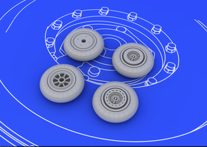 Eduard 672007 MiG-15 wheels 1/72 (EDUARD) – imagen 4