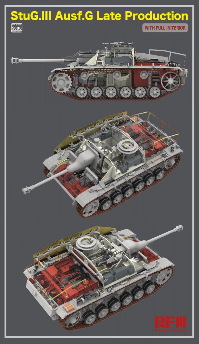 Rye Field Model 5088 StuG.III Ausf.G Late Production with full interior 1/35 – Bild 5