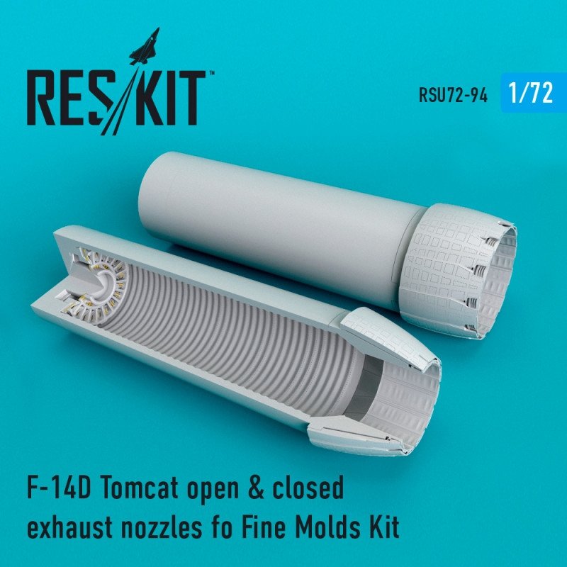 RESKIT RSU72-0094 F-14D Tomcat open & closed exhaust nozzles fo Fine Molds 1/72