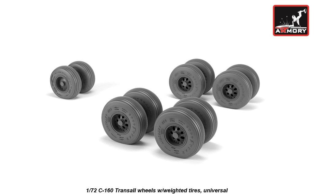 Armory Models AW72507 C-160 Transall wheels w/weighted tires 1/72 – immagine 3