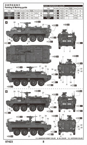 Trumpeter 07423 M1130 Stryker Command Vehicle 1/72 – Bild 4