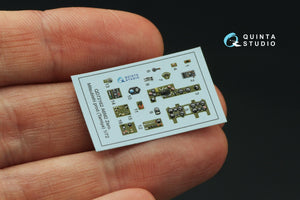 Quinta Studio QD72162 A6M2 Zero (Mitsubishi Prod.) 3D-Printed colored Interior on decal paper (Tamiya) 1/72 – image 5