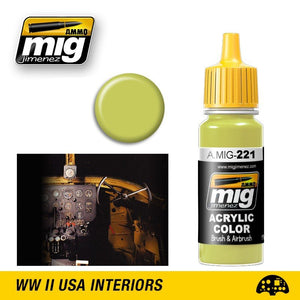 Munitions Mig Jimenez 0221 FS 33481 ZINC CHROMATE JAUNE