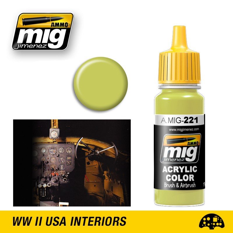 Munitions Mig Jimenez 0221 FS 33481 ZINC CHROMATE JAUNE