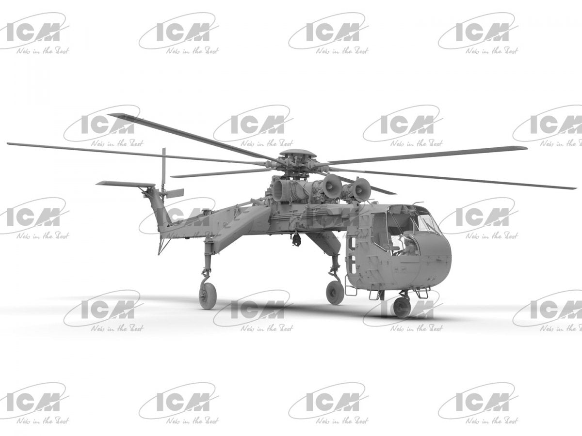 ICM 53054 Sikorsky CH-54A Tarhe US heavy helicopter 1/35 – Bild 8