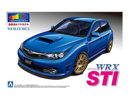 Aoshima 00491 Subaru GRB Impreza WRX Mica Blu 1/24