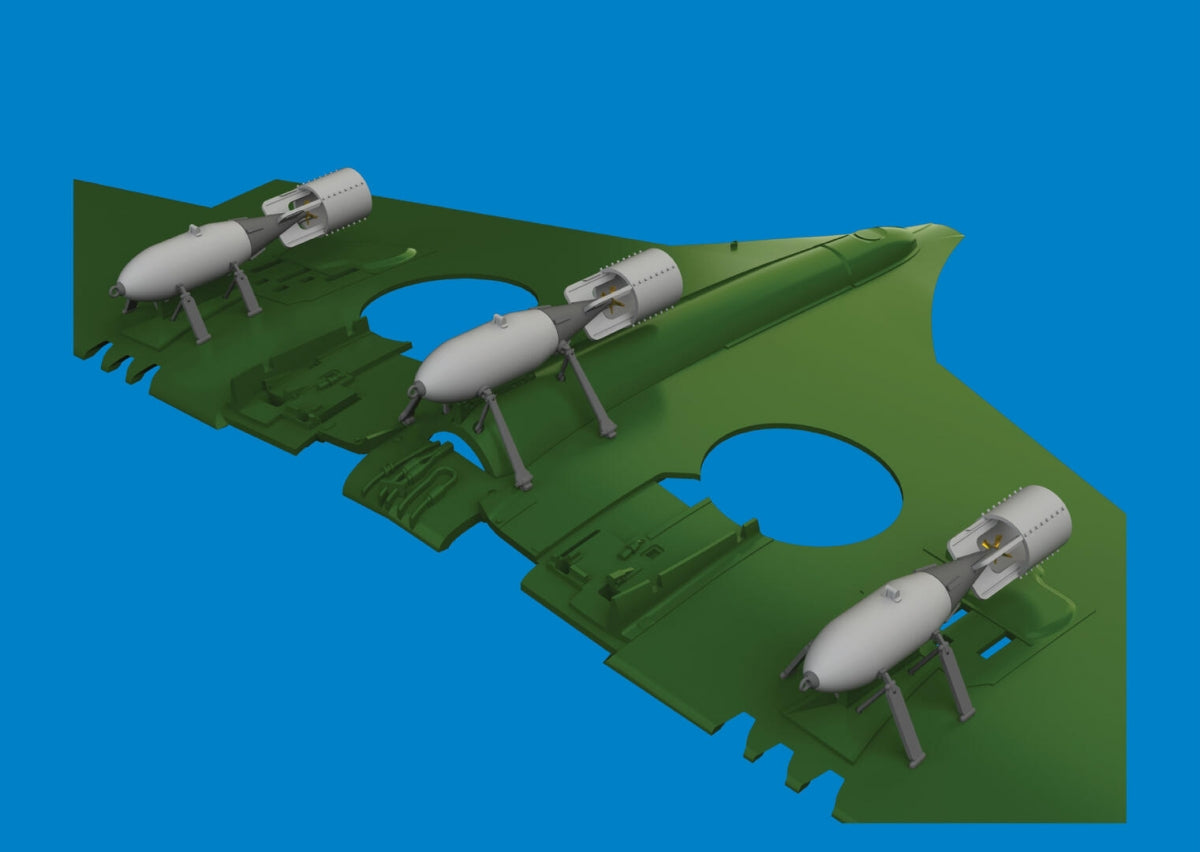 Eduard 6481082 P-40 250lb MC British bombs PRINT EDUARD 1/48
