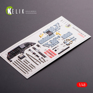 KELIK K48007 A-37B DRAGONFLY INTERIOR 3D DECALS FOR TRUMPETER KIT 1/48 – Bild 2