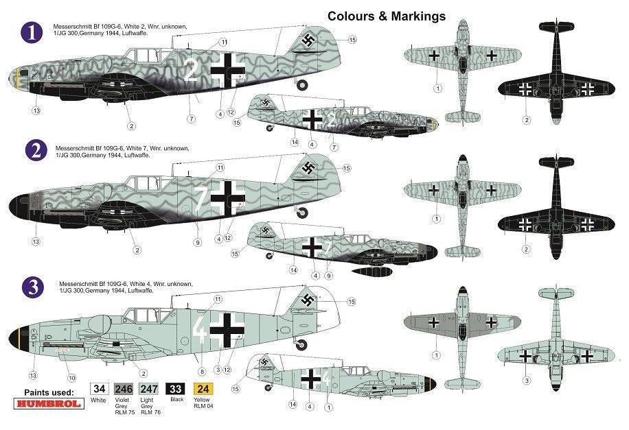 AZ Model AZ7627 Bf 109G-6 JG.300 1/72 – zdjęcie 3