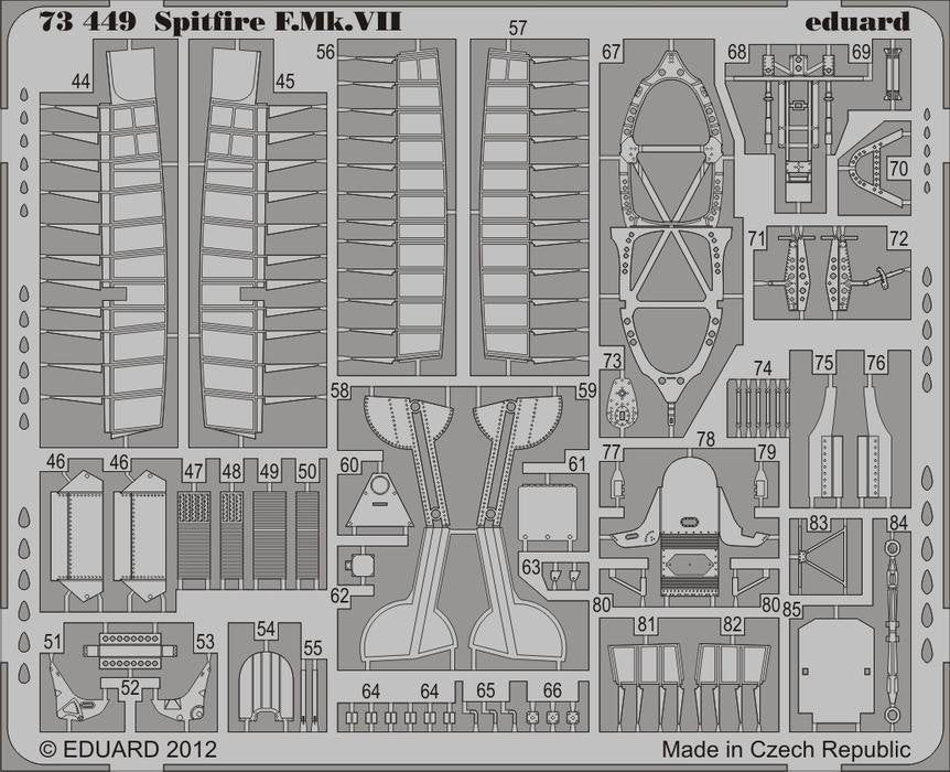 Eduard 73449 Spitfire F. Mk. VII 1/72 ITALERI – zdjęcie 2