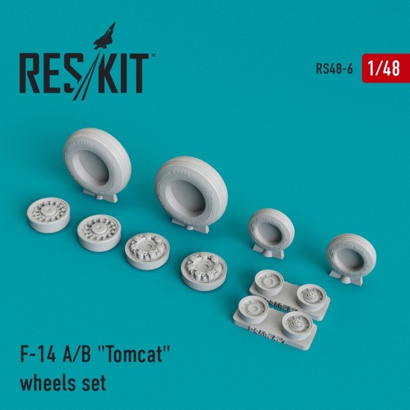 RESKIT RS48-0006 F-14 (A/B) &amp;quot;Tomcat&amp;quot; resin wheels 1/48
