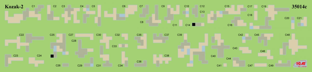 ICM 35748 Chevrons of Personnel and Camouflage of Military Vehicles of the Ukrainian Army 1/35 – imagen 2