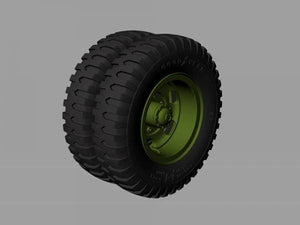 Panzer Art RE35-529 M35&amp;amp;M109 trucks road wheels (Goodyear) 1/35 – Bild 3