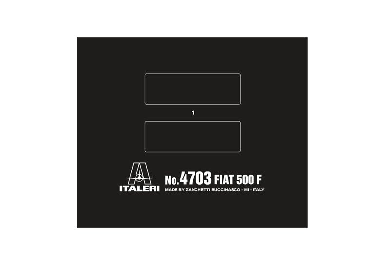 Italeri 4703 FIAT 500F 1968 1/12 – zdjęcie 12