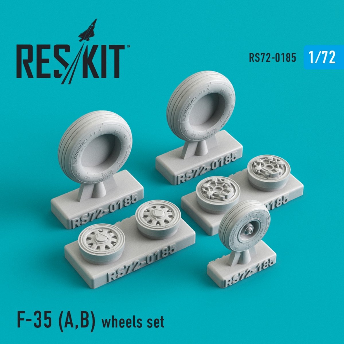 RESKIT RS72-0185 F-35 (A,B) WHEELS SET 1/72