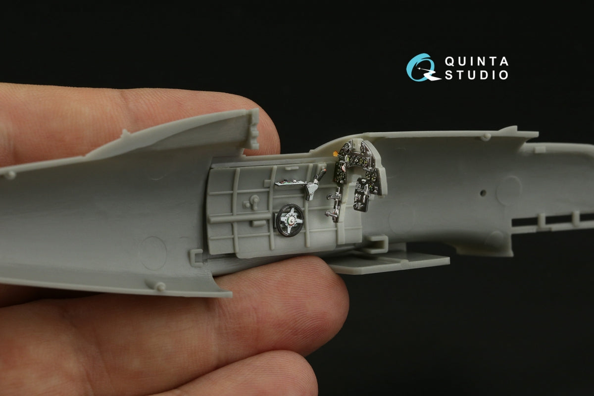 Intérieur imprimé en 3D et coloré sur papier décalcomanie Quinta Studio QDS-48391 Macchi C.205 Veltro (Hasegawa/Italeri) (Petite version) 1/48 – image 6