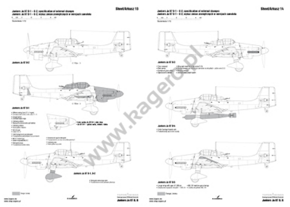 Kagero 7077 Junkers Ju 87 D, G EN/PL – immagine 4