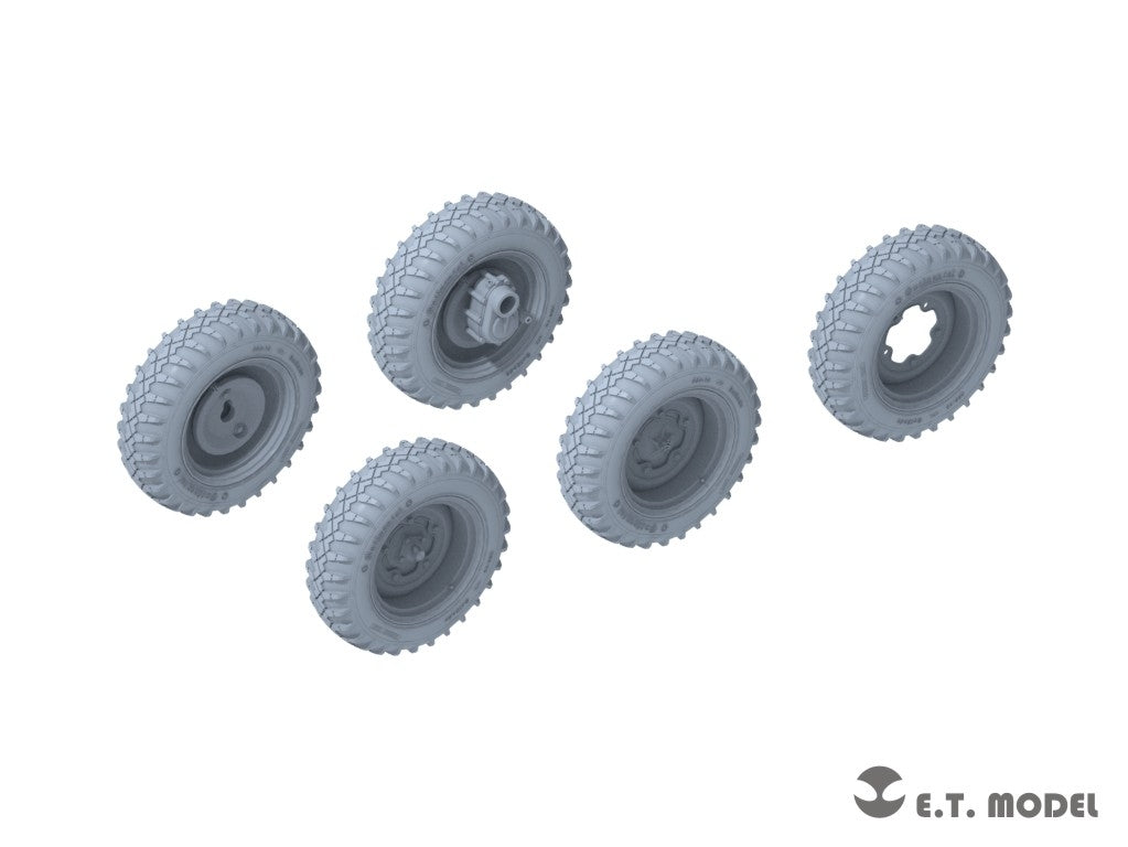 E.T. Model P35-136 WWII German Schwimmwagen Type166 Sagged wheels Wide For TAMIYA Kit 1/35 – imagen 2