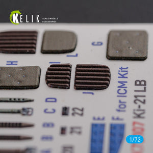 KELIK K72107 KI-21 interior 3D decals for ICM kit 1/72 – Bild 9