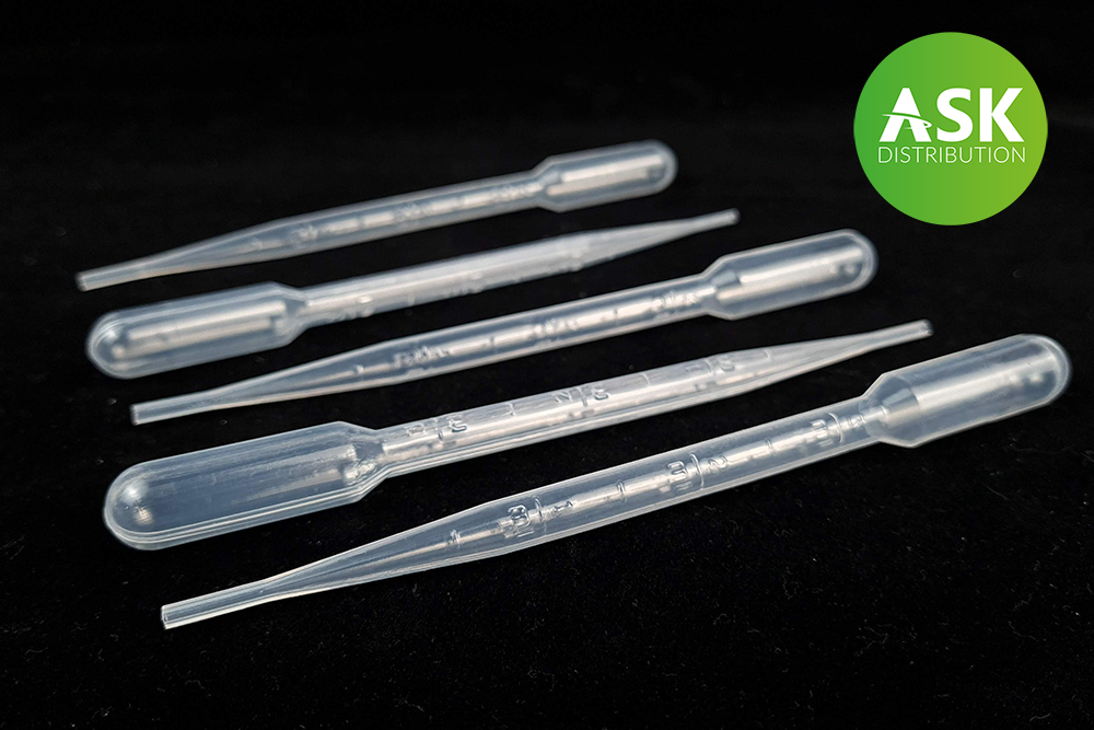 Pipettes ASK T0072 pour le mélange de couleurs, format moyen 5 x 3 ml