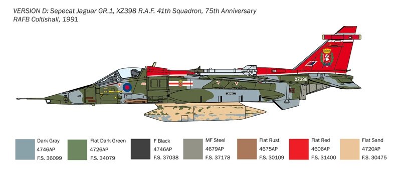 Italeri 1459 Jaguar GR.1/GR.3 RAF 1/72 – immagine 8