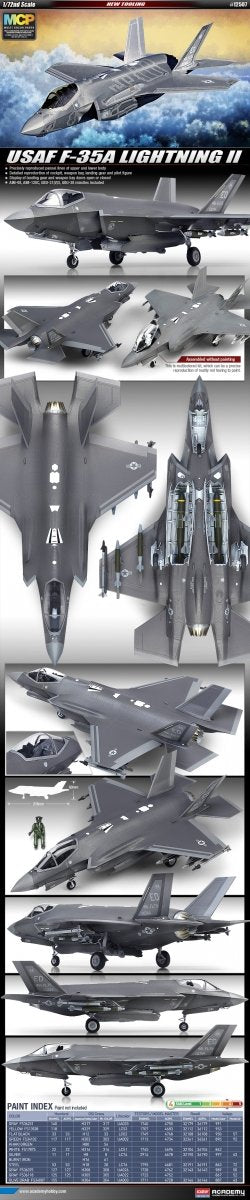 Maquette Academy 12507 Lockheed Martin F-35A Lightning II (USAAF) (1/72) – image 2