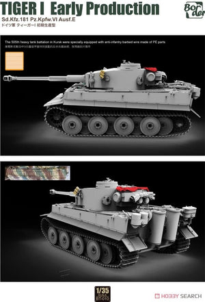 Border Model BT-010 Tiger I Early Production Sd.Kfz.181 Pz.Kpfw.VI Ausf.E 1/35 – immagine 3