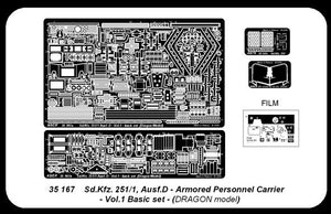 Aber 35167 Sd.Kfz.251/1 ausf.D cz.1 zestaw podstawowy (DRA) 1/35 – immagine 4