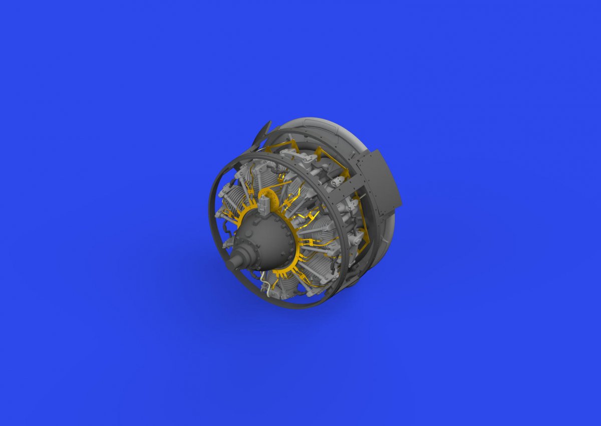 Eduard 648827 F4F-3A engine PRINT EDUARD 1/48 – imagen 4