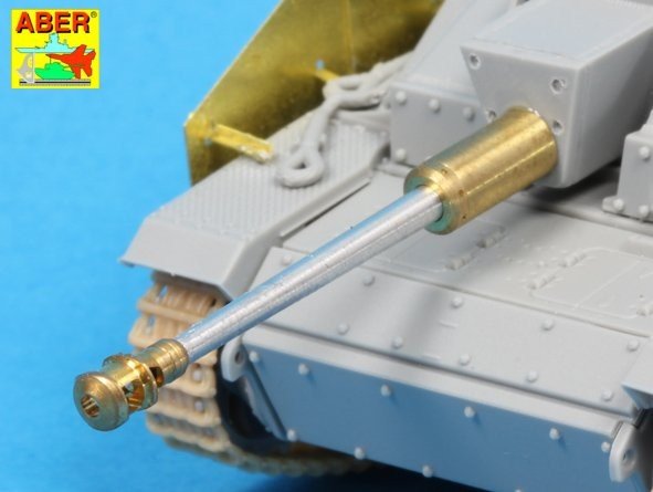 Aber 72L-60 Lufa do niemieckich dział pancernych StuG.III, Ausf.G wersja pośrednia / German StuK.40 L/48 7,5 cm Bartel with middle model muzzle brake for StuG. III Ausf.G middle 1/72 – zdjęcie 7