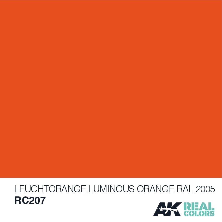 AK Interactive RC207 LEUCHTORANGE-LUMINOUS ORANGE RAL 2005 10ML – image 2