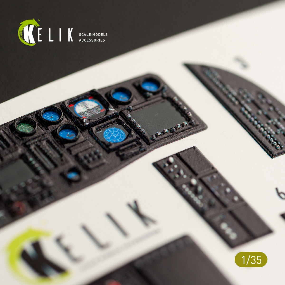 KELIK K35017 HH-60G PAVE HAWK DÉCALCOMANIES 3D INTÉRIEURES POUR MAQUETTE KITTY HAWK 1/35  – image 6